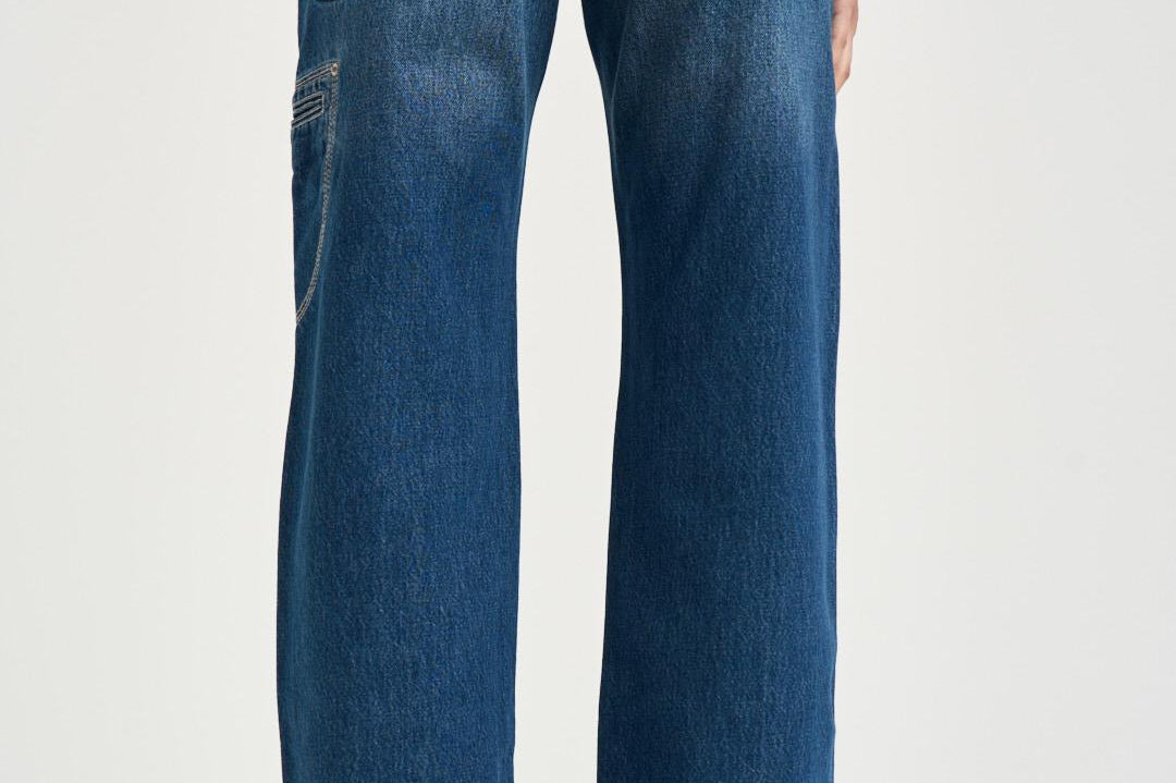 Jeans donna Jeyda in denim blu medio PA0625FA D1H01I30BU ISABEL MARANT 