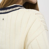 Maglia donna panna GWP02120 P00191211782 GOLDEN GOOSE 