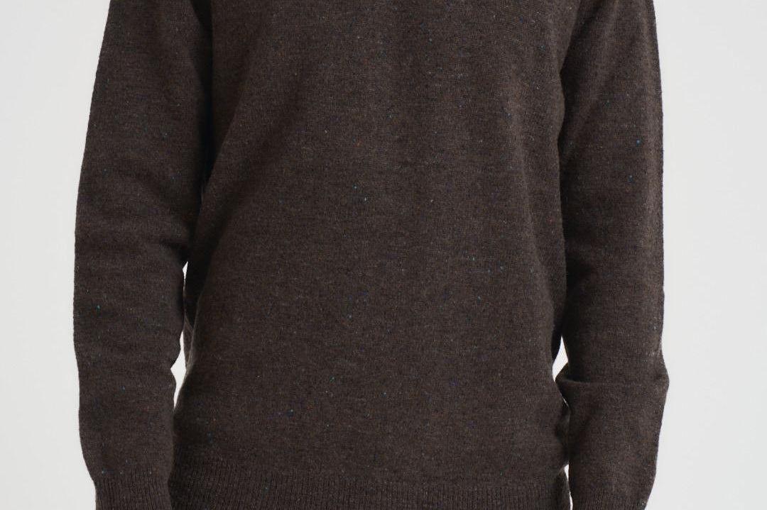 Maglia uomo girocollo marrone MKN1575 BR17 BARBOUR 