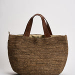 Borsa donna Mirozy in rafia marrone MIROZY DARKTEA IBELIV 