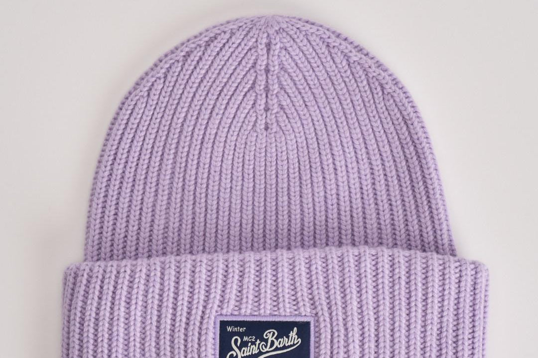 Berretto donna berry w a coste lilla BERRY SBW24 MC2 SAINT BARTH 
