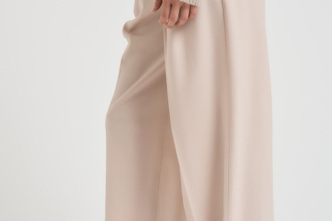 Pantalone donna a palazzo panna ENTRATA 018 MAX MARA STUDIO 