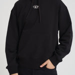 Felpa uomo con cappuccio nera A09856 0BMBJ9XX DIESEL 