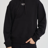 Felpa uomo con cappuccio nera A09856 0BMBJ9XX DIESEL 