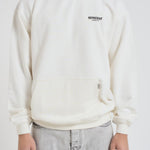 Felpa uomo con cappuccio bianca OCM4113 FLATWHITE REPRESENT 