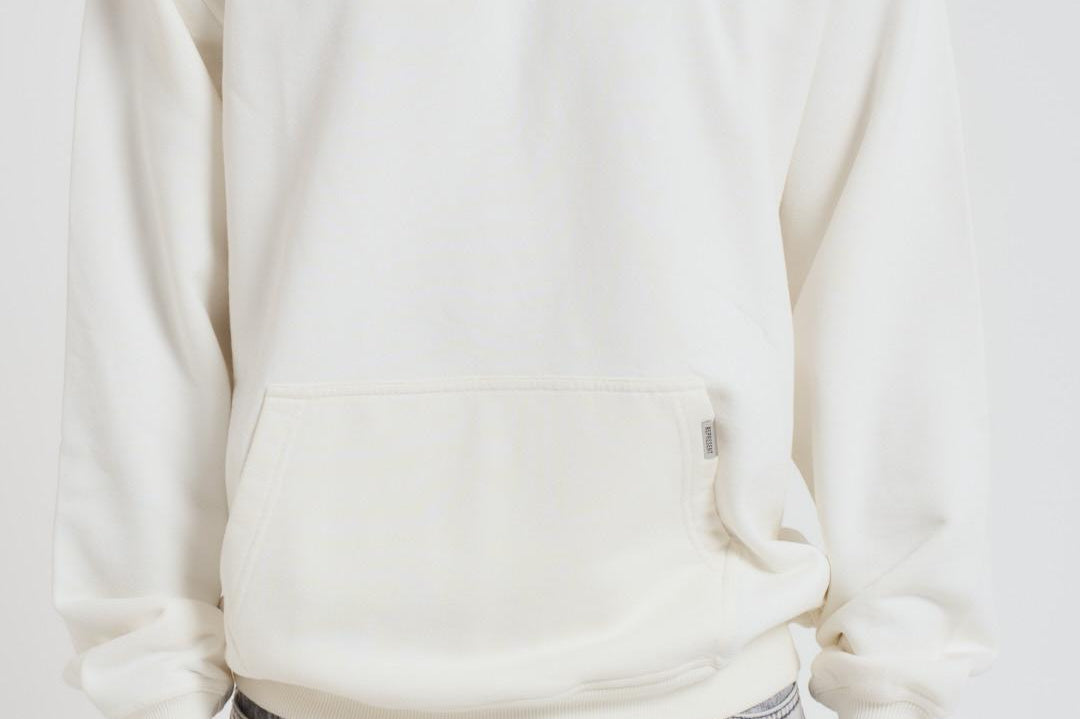 Felpa uomo con cappuccio bianca OCM4113 FLATWHITE REPRESENT 