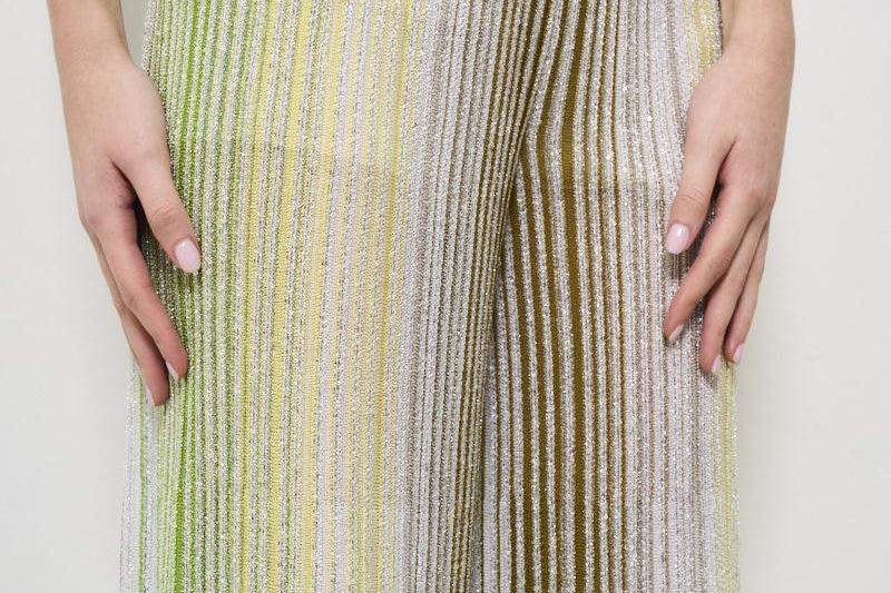 Pantalone donna a righe DS25SI0B BK042DSM9N9 MISSONI 