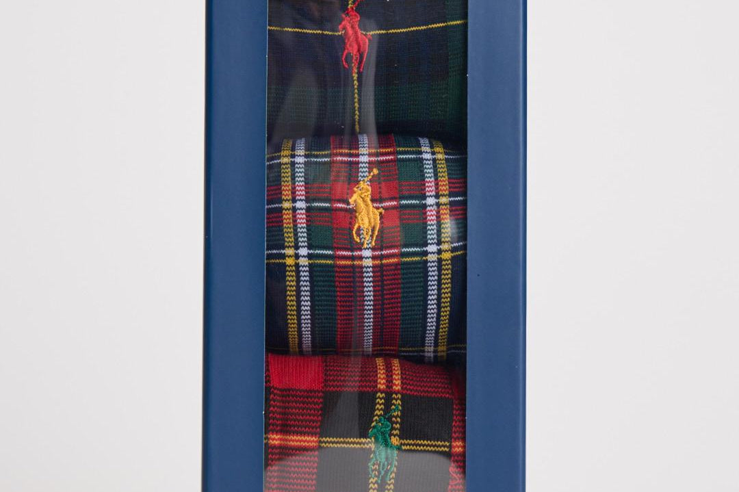 Set 3 calze fantasia natalizia 449P04716 001 RALPH LAUREN 