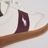 Sneakers uomo panna e bordeaux 809973706 003 RALPH LAUREN 