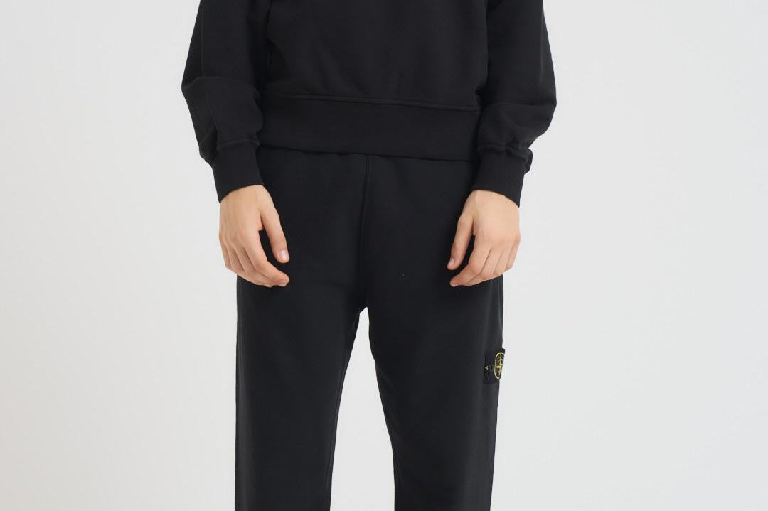 Felpa uomo con cappuccio nera 6100023 S0A20V0029 STONE ISLAND 