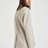 Giacca donna monopetto grigia 106762A18E DEDDYI18 PINKO 