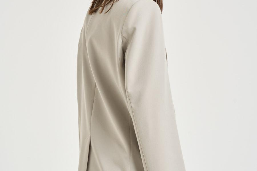 Giacca donna monopetto grigia 106762A18E DEDDYI18 PINKO 