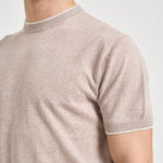 Maglia uomo a maniche corte tortora M010201 114 ACCADEMIE TESSILI 