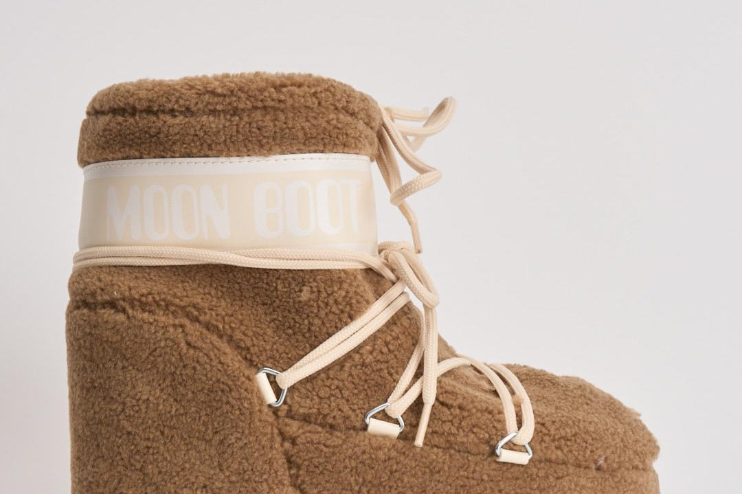 Stivale donna Icon Low in Teddy cammello 1409700 M047CAMEL MOON BOOT 