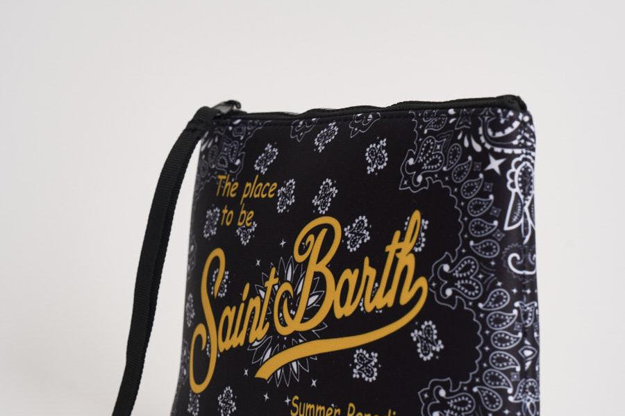 Pochette donna Aline bandana nera ALINE 03518L MC2 SAINT BARTH 