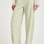 Pantalone donna a gamba dritta verde pastello 106492A2W6 LEXYS79 PINKO 
