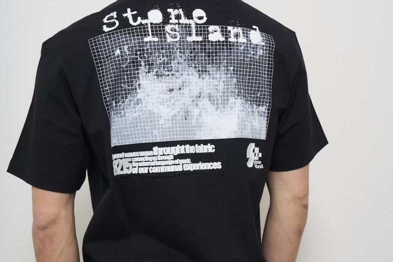 T-shirt uomo girocollo nera 2100016 S0093V0029 STONE ISLAND 