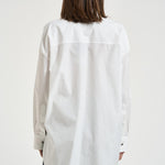 Camicia donna con pieghe bianca GWP02599 P00232310359 GOLDEN GOOSE 