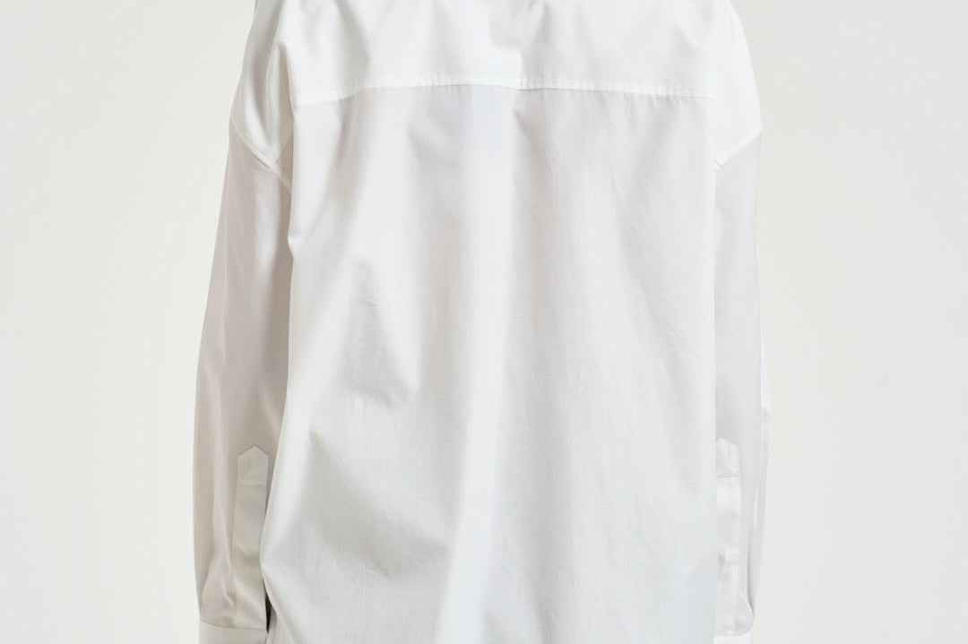 Camicia donna con pieghe bianca GWP02599 P00232310359 GOLDEN GOOSE 