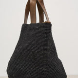 Borsa donna Mirozy in rafia nera MIROZY BLACK IBELIV 