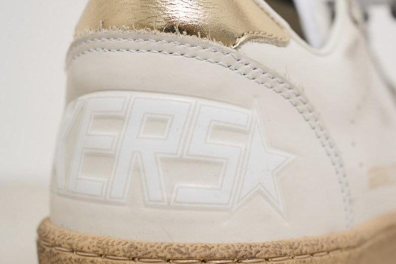 Sneakers donna Ball Star talloncino dorato GWF00117 F00078380608 GOLDEN GOOSE 