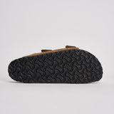 Sandalo uomo Arizona in suede marrone 1030865 DARK TEE BIRKENSTOCK 