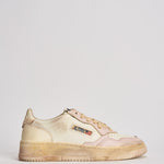 Sneakers donna Medalist vintage bianche e rosa AVLW SV08 AUTRY 