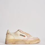 Sneakers donna Medalist vintage bianche e rosa AVLW SV08 AUTRY 