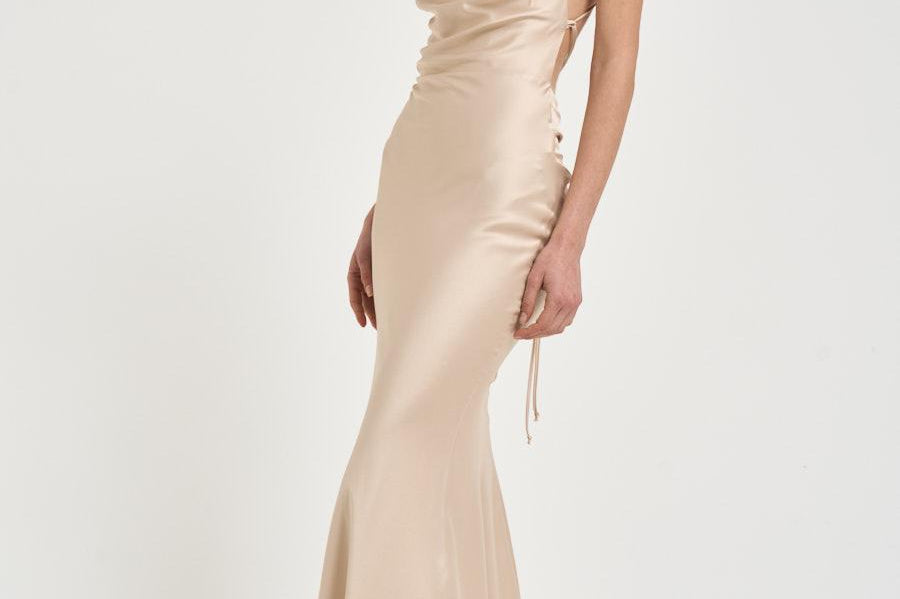 Abito donna lungo beige 16196 BEIGE ACTUALEE 