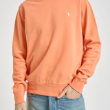 Felpa uomo girocollo arancione pastello 710916689 504 RALPH LAUREN 