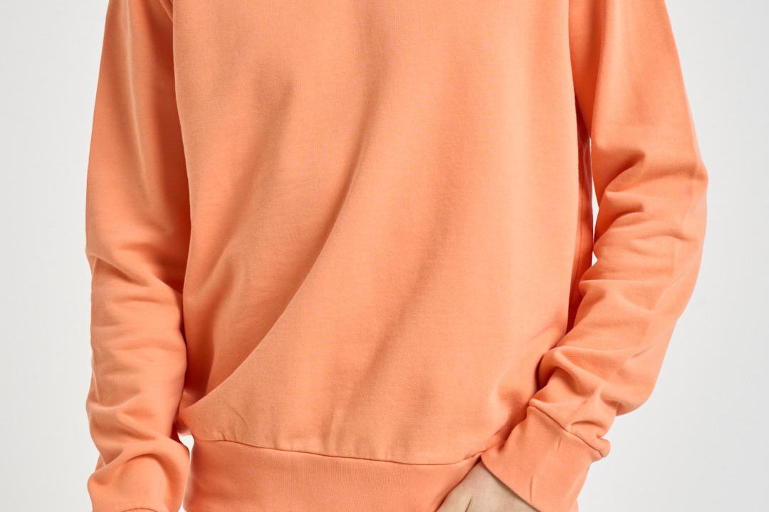 Felpa uomo girocollo arancione pastello 710916689 504 RALPH LAUREN 