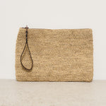 Pochette donna Ampy in rafia chiara AMPY TEA IBELIV 