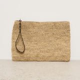 Pochette donna Ampy in rafia chiara AMPY TEA IBELIV 