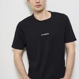 T-shirt uomo girocollo nera TS085AG 999 CP COMPANY 