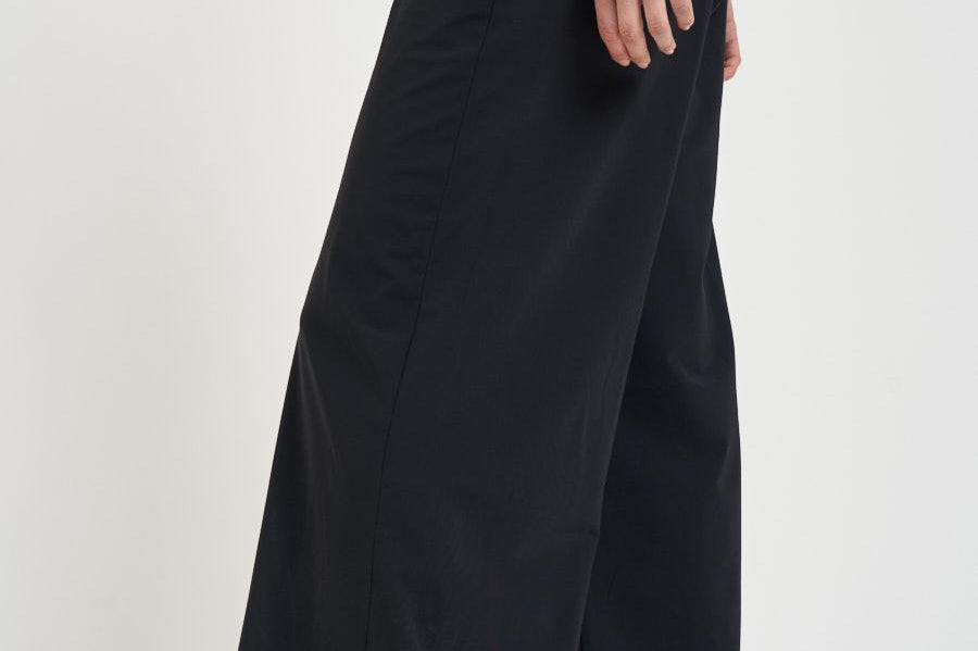 Pantalone donna gamba larga nero 26854 10BLACK RRD 