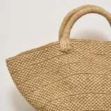 Borsa donna Ela in rafia chiara ELA TEA IBELIV 