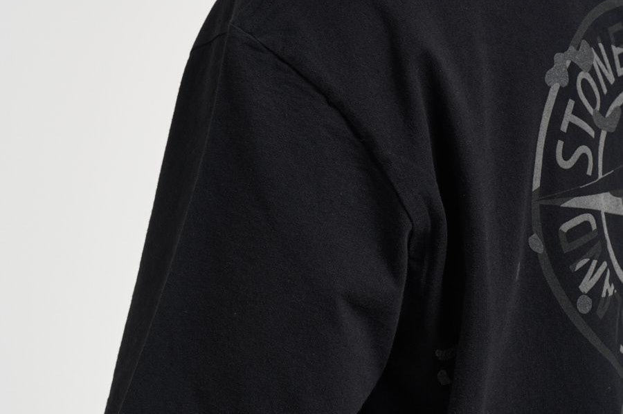 T-shirt uomo con stampa nera 2100001 S0E14V0029 STONE ISLAND 