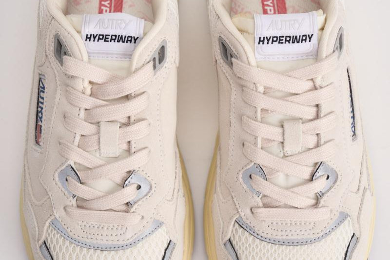 Sneakers donna Hyperway Low bianca e grigia HYLW UM10 AUTRY 