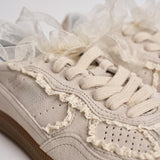 Sneakers donna crochet crema S100823 01 ALOHAS 