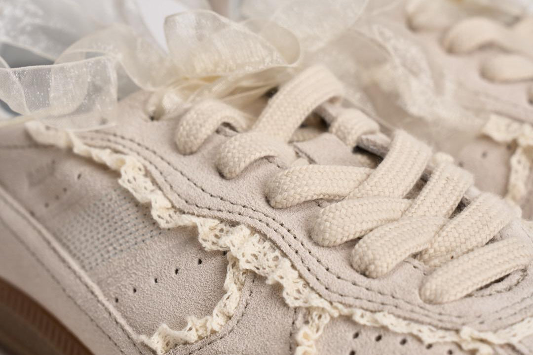 Sneakers donna crochet crema S100823 01 ALOHAS 