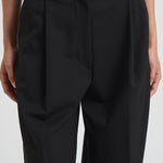 Pantalone donna in lana C3104 W0206BLACK THE LATEST 