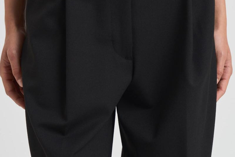 Pantalone donna in lana C3104 W0206BLACK THE LATEST 
