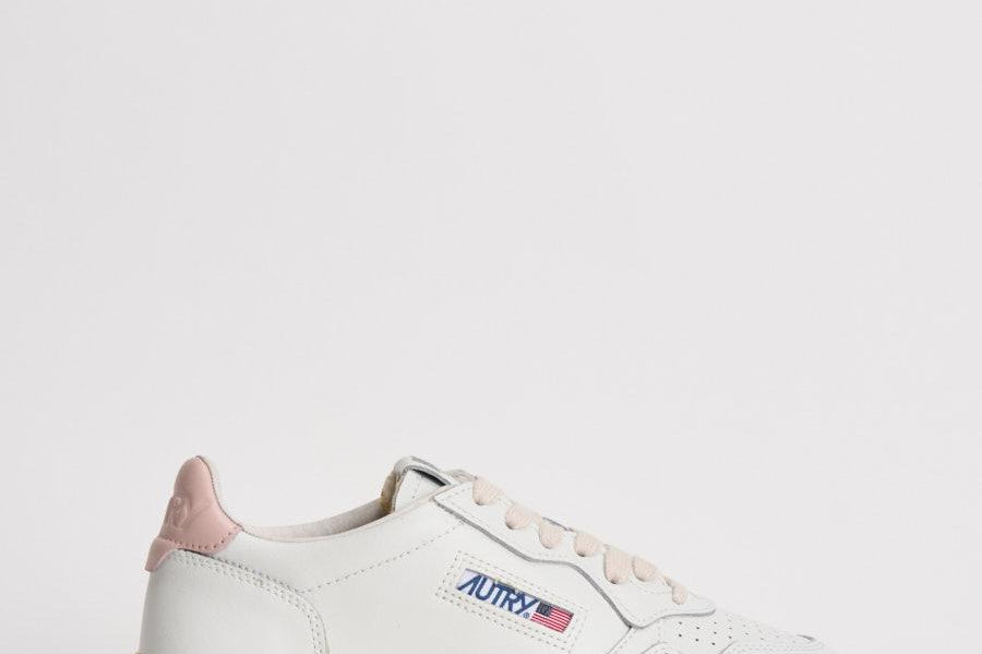 Sneakers Medalist Low donna bianca e rosa AULW LL16 AUTRY 