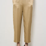 Pantalone donna satinato beige F5SS78 V53 LIVIANA CONTI 