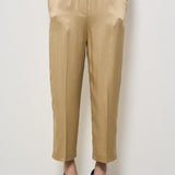 Pantalone donna satinato beige F5SS78 V53 LIVIANA CONTI 