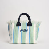 Borsa donna colette a righe verde e bianca COLETTE 00937L MC2 SAINT BARTH 