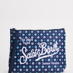 Pochette donna Aline fantasia floreale blu ALINE 00684L MC2 SAINT BARTH 