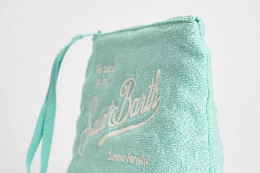 Pochette donna Aline in lino tiffany ALINESOFTLINEN 56 MC2 SAINT BARTH 