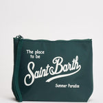 Pochette donna Aline in nylon verde ALINENYLON 00104L MC2 SAINT BARTH 