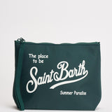 Pochette donna Aline in nylon verde ALINENYLON 00104L MC2 SAINT BARTH 